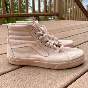 light pink vans high top